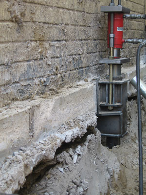 Commercial Push Pier Installation in Citrus Heights