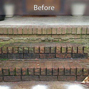 Sunken front stoop in Sacramento