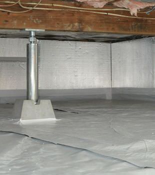 Installed crawl space insulation in Petaluma