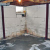 Rusted, corroded i-beams found with a failing foundation in a Novato home.